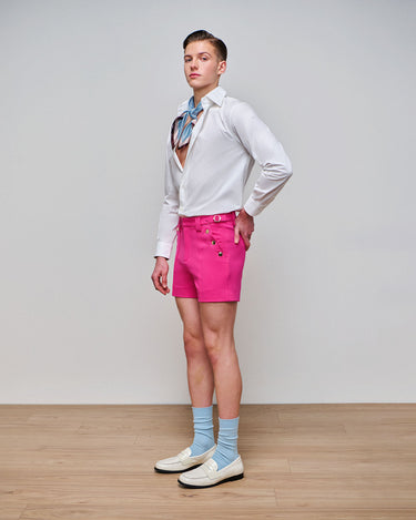 Asher Fuchsia Ponte Short