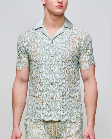 Ezra Sage Lace Shirt