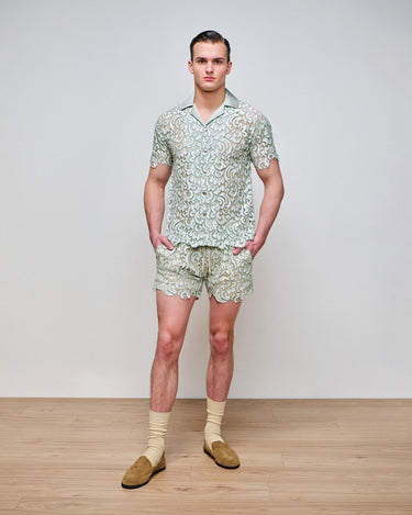 Santiago Sage Lace Short