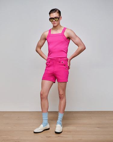 Luca Fuchsia Knit Tank