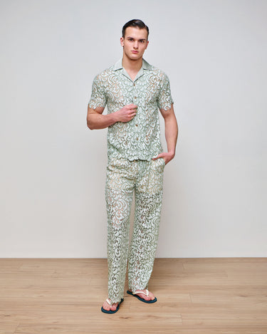 Ezra Sage Lace Shirt