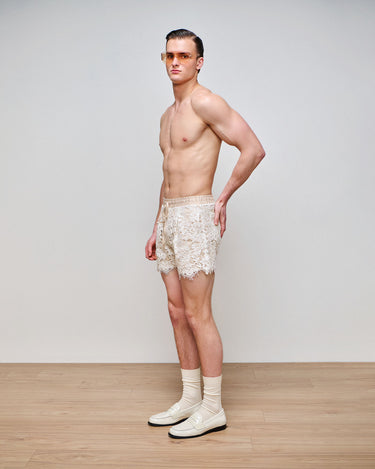 Santiago Ivory Lace Short