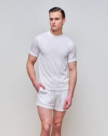 Toshi White Sequin T-Shirt
