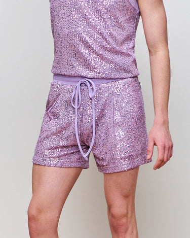 Tyler Lilac Sequin Short