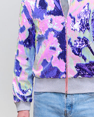 Atlantis Lilac Sequin Bomber Jacket-Collector's Edition