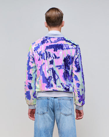 Atlantis Lilac Sequin Bomber Jacket-Collector's Edition
