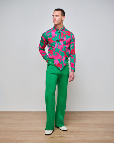 Asher Emerald Ponte Boot Cut Trouser