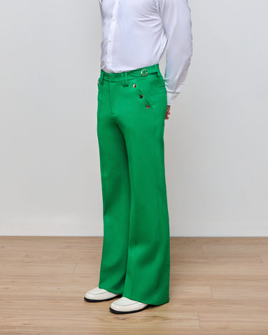 Asher Emerald Ponte Boot Cut Trouser