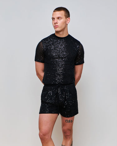 Toshi Black Sequin T-Shirt