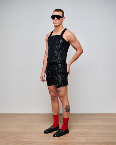 Tyler Black Sequin Short