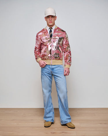 Atlantis Blush Sequin Bomber Jacket- Collector's Edition