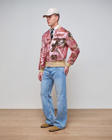 Atlantis Blush Sequin Bomber Jacket- Collector's Edition