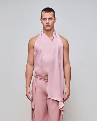 Joie Blush One Shoulder Scarf Top