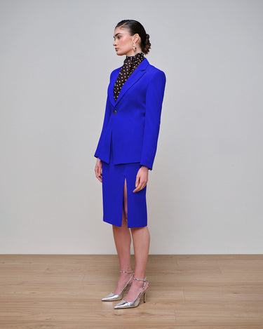 Regency Cobalt Pintuck Jacket