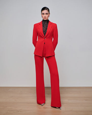 Legacy Crimson Pintuck Trouser