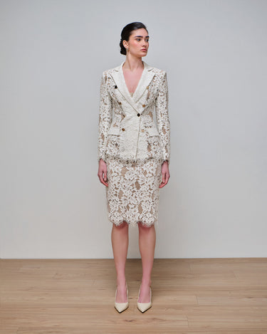 Paloma Ivory Lace Blazer