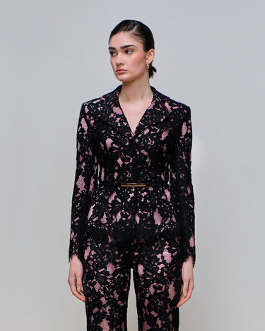 Eden Black Lace Peplum Jacket