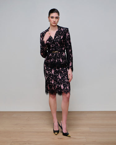 Eden Black Lace Peplum Jacket