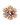 Gold Crystal Burst Brooch