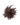 Chocolate Feather Flower Pin