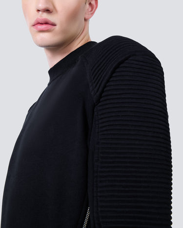 Ethan Black Zip Sweatshirt