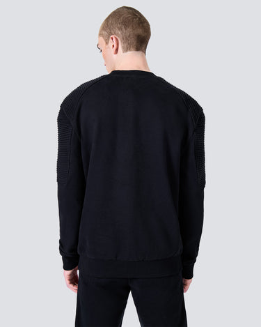 Ethan Black Zip Sweatshirt