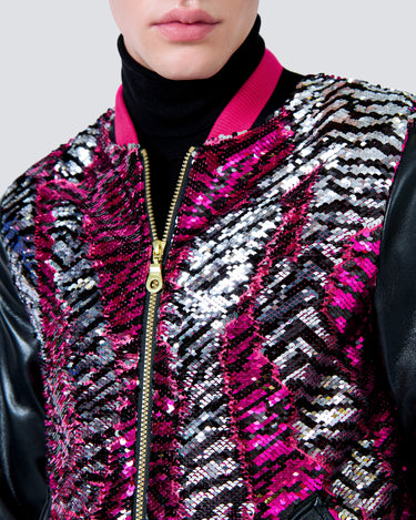 Felix Sequin Varsity Bomber