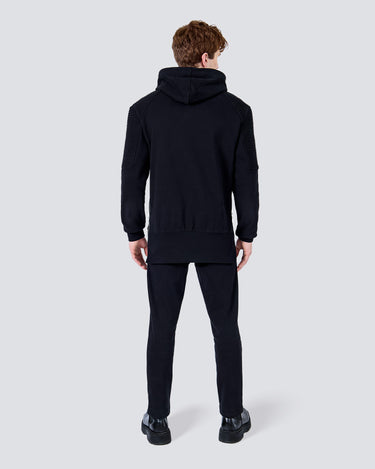 Bennett Black Zip Hoodie