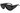 Black/Black Chunky Aviator Sunglasses
