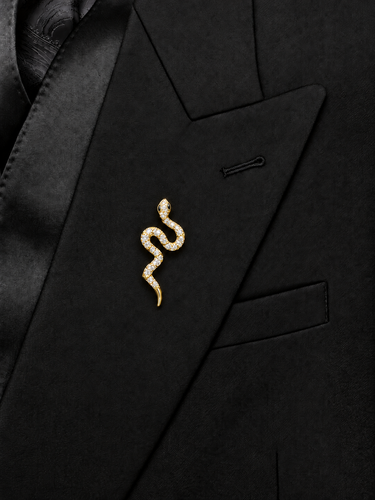 Crystalline Serpent Brooch