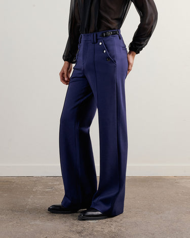 Asher Navy Ponte Boot Cut Trouser