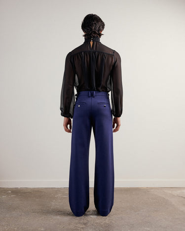 Asher Navy Ponte Boot Cut Trouser