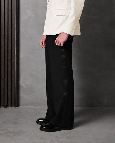 HAYDEN IVORY/BLACK WOOL SUIT- Designer Made to Measure