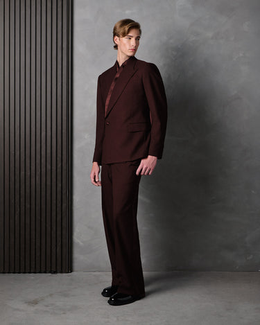HAYDEN MERLOT WOOL SUIT- Designer Made to Measure