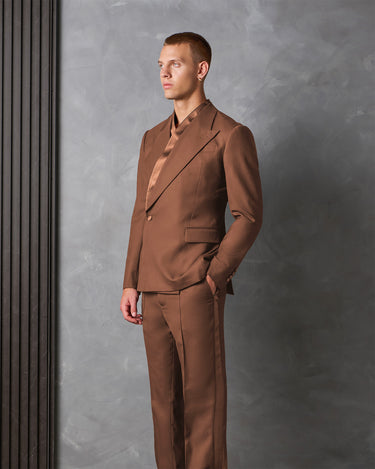 HAYDEN MOCHA WOOL COCKTAIL SUIT / NEW RELEASE- made to order