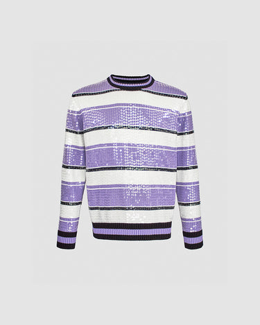 Lance Lilac Sequin Rugby Sweater