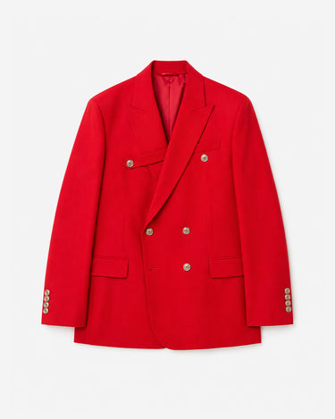 Logan Red Wool Suit-Runway Style / Made to Order