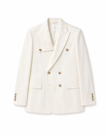 Logan Ivory Wool Suit- Runway Style / Made to Order