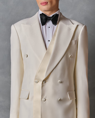 HAYDEN IVORY & BLACK CEREMONY SUIT - Made to order