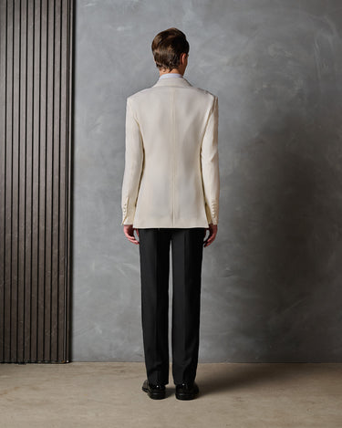 HAYDEN IVORY & BLACK CEREMONY SUIT - Made to order