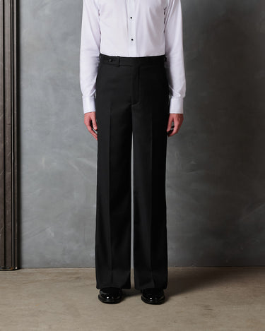 HAYDEN BLACK MODERN RELAXED LEG PANT - Made to order
