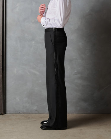 HAYDEN BLACK MODERN RELAXED LEG PANT - Made to order