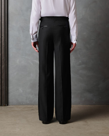 HAYDEN BLACK MODERN RELAXED LEG PANT - Made to order