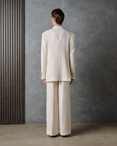 Logan Ivory Wool Suit- Runway Style / Made to Order
