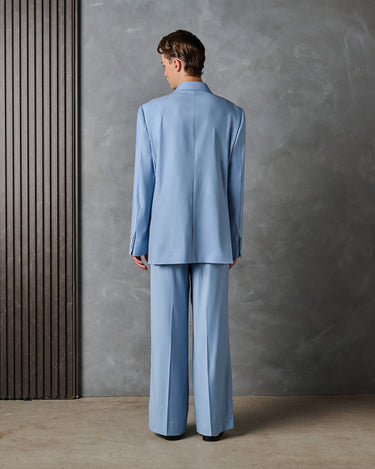 Logan Powder Blue Wool Suit-Runway Style / Made to Order