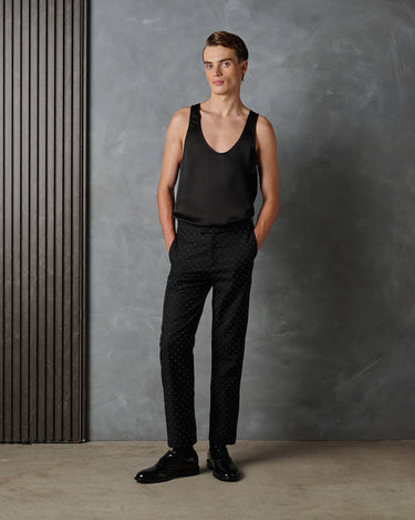 THE LUCIEN CRYSTAL CLASSIC STRAIGHT LEG PANT - Made to order