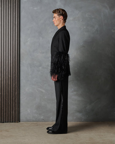 THE DORIAN FEATHER SLEEVE JACKET - Made to order