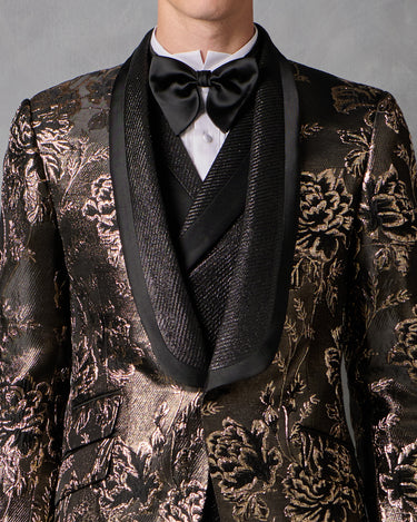 KARSON GOLD BROCADE DINNER SUIT - MADE TO ORDER