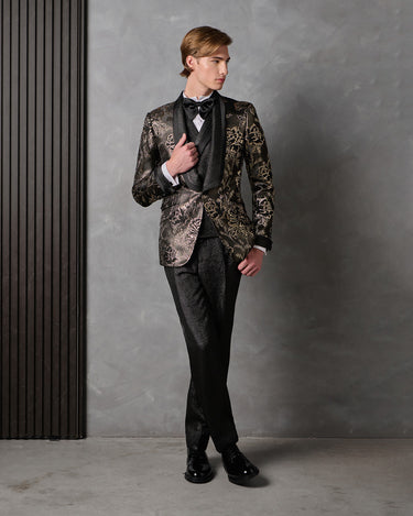 KARSON GOLD BROCADE DINNER SUIT - MADE TO ORDER