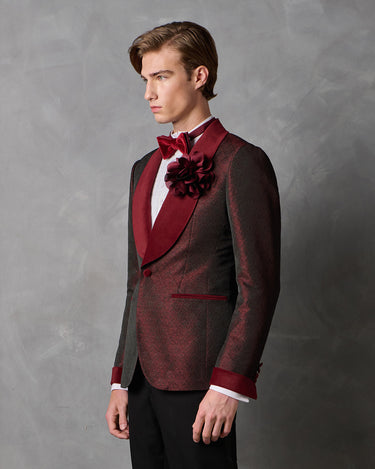 THEODORE WINE BROCADE/ WOOL DINNER SUIT - MADE TO ORDER